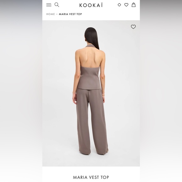 Kookai Maria Vest top size 34 in the color Nestle - Picture 6 of 6